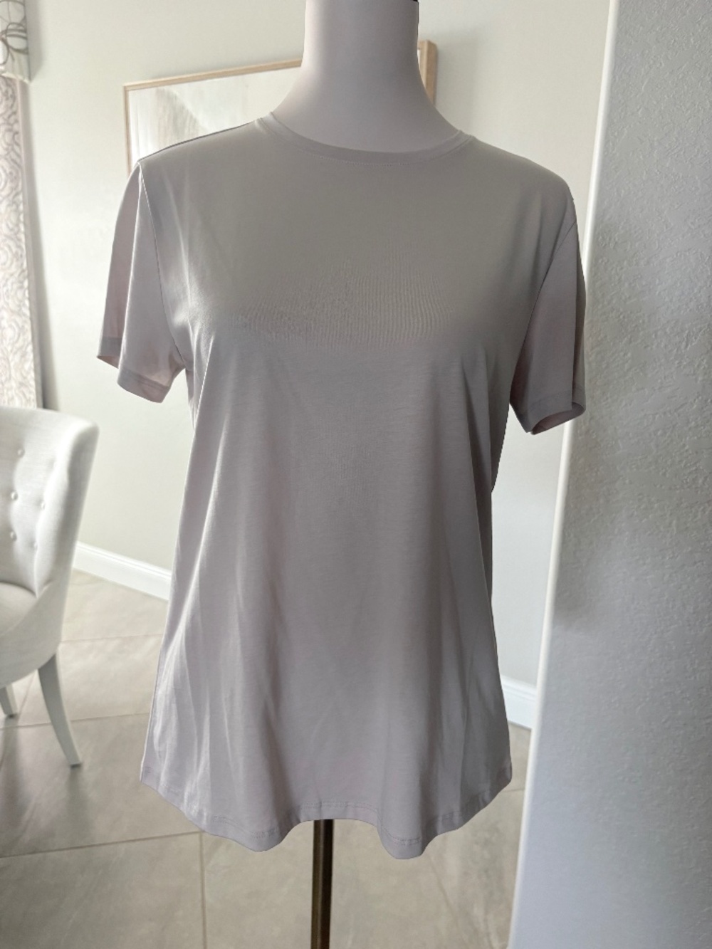NWT Theory Classic Crew Stoneware Cotton Tee